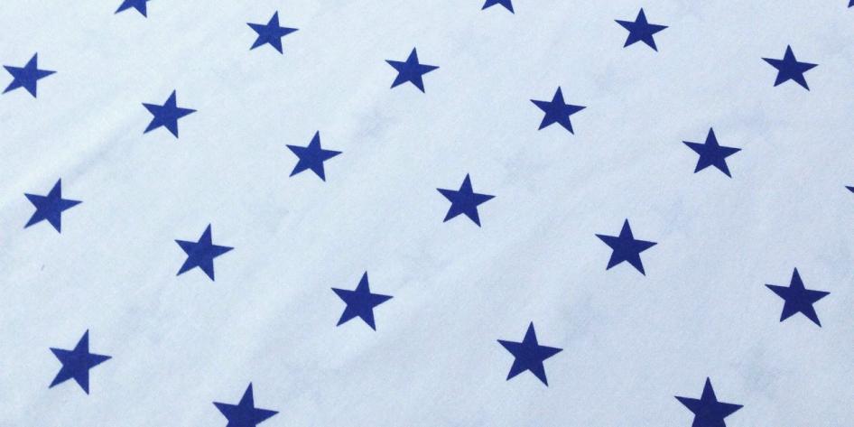 Сменная наволочка на подушку для беременных цвета: Звезды бело-синие